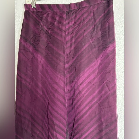 90’s Heidi Weisel silk high waisted wide leg pants - Picture 3 of 12